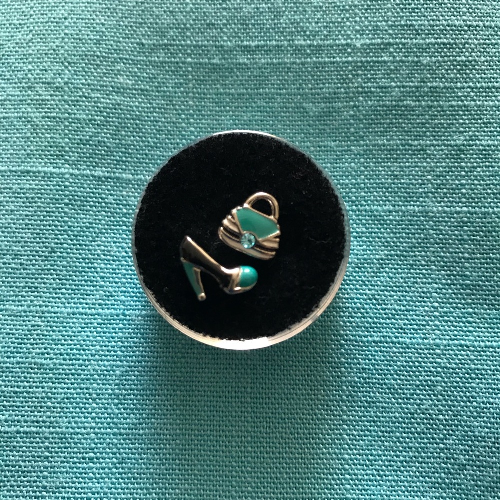 Origami Owl purse and shoe charm set